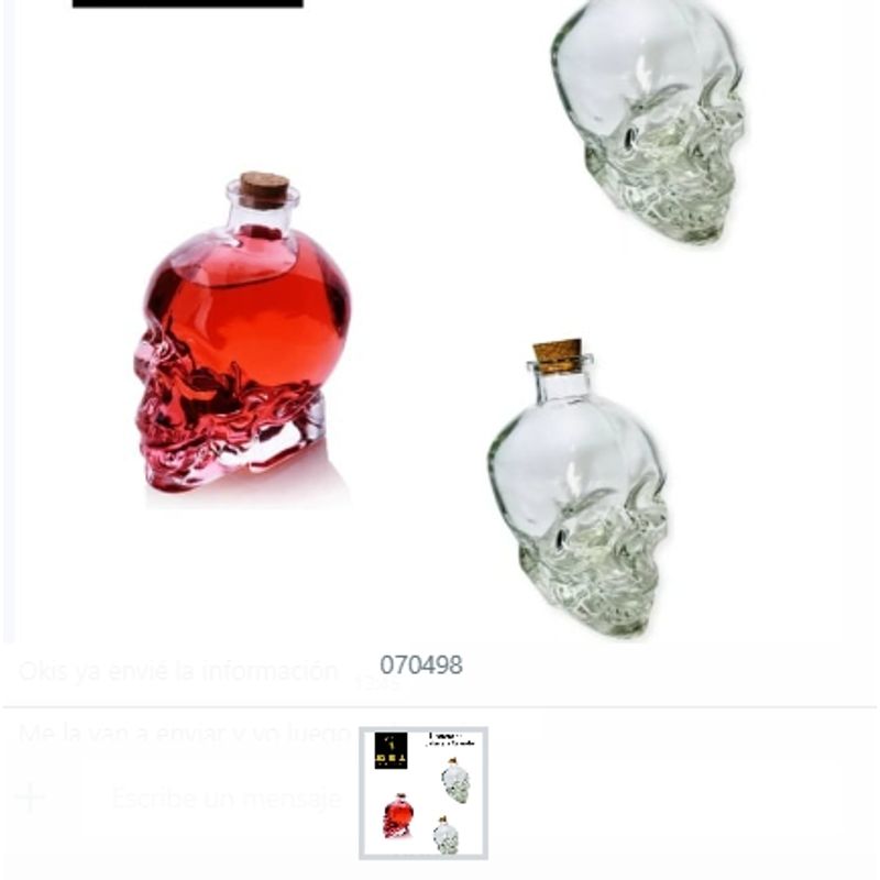 GENERICO - Licorera De Calavera Grande Para Almacenar Bebidas