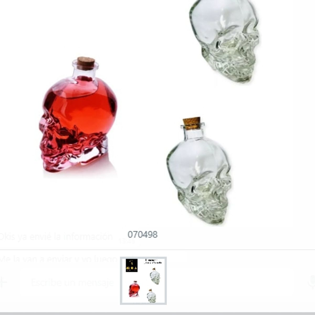 GENERICO - Licorera De Calavera Grande Para Almacenar Bebidas