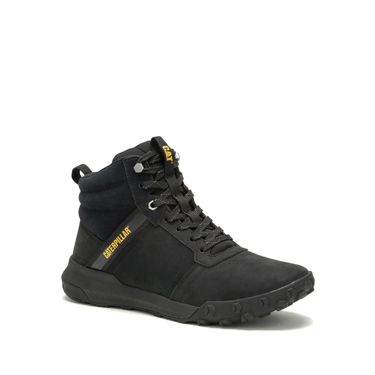 CAT - Zapatilla C/Caña Cuero Hombre Hex Ready Mid Negro CAT