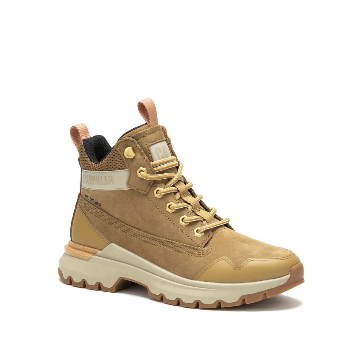 CAT - Zapatilla Con Caña Mujer Colorado Sneaker Wp Beige CAT