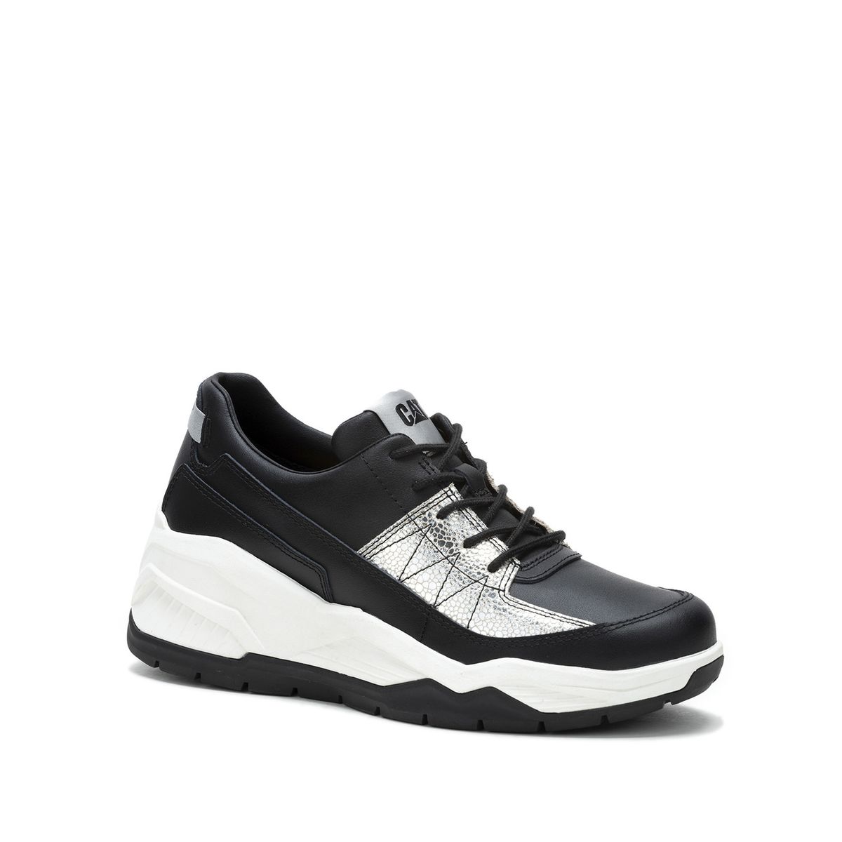 CAT - Zapatilla Cuero Mujer Watchful Negro CAT