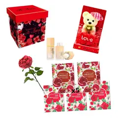 GENERICO - Kit Amor Detalles Mini Peluchemascarillasiluminadorrosa