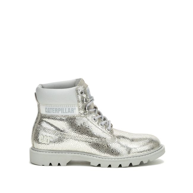 CAT - Botin Cuero Mujer Colorado Womens Metalizado CAT