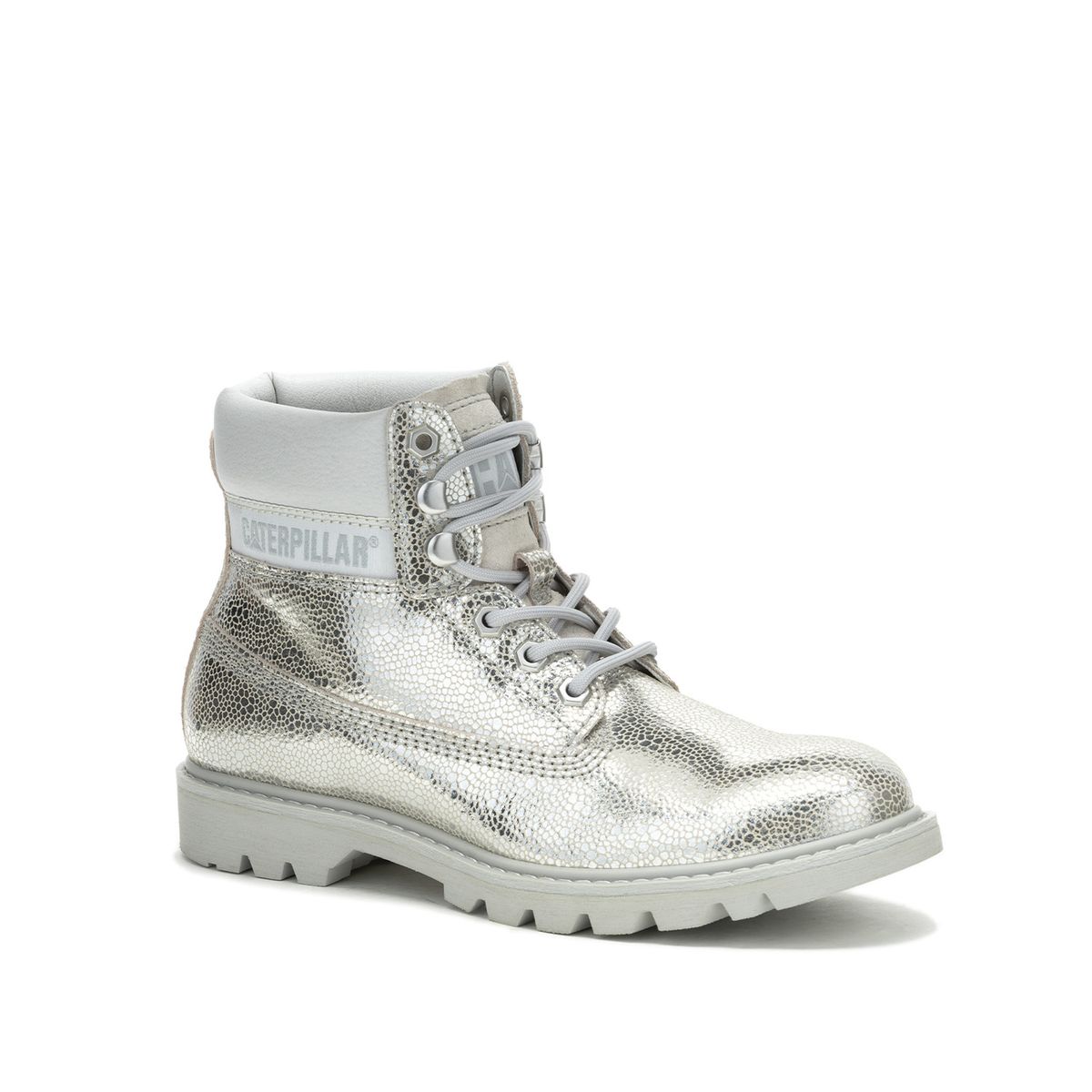 CAT - Botin Cuero Mujer Colorado Womens Metalizado CAT