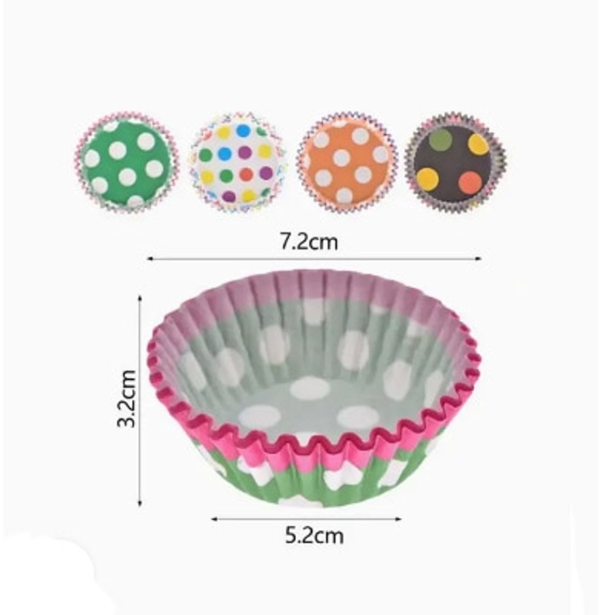 GENERICO - Papel para Cupcakes 48pcs