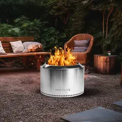 GENERICO - Brasero Fire Pit Sin Humo 68 Everheat Acero Inoxidable