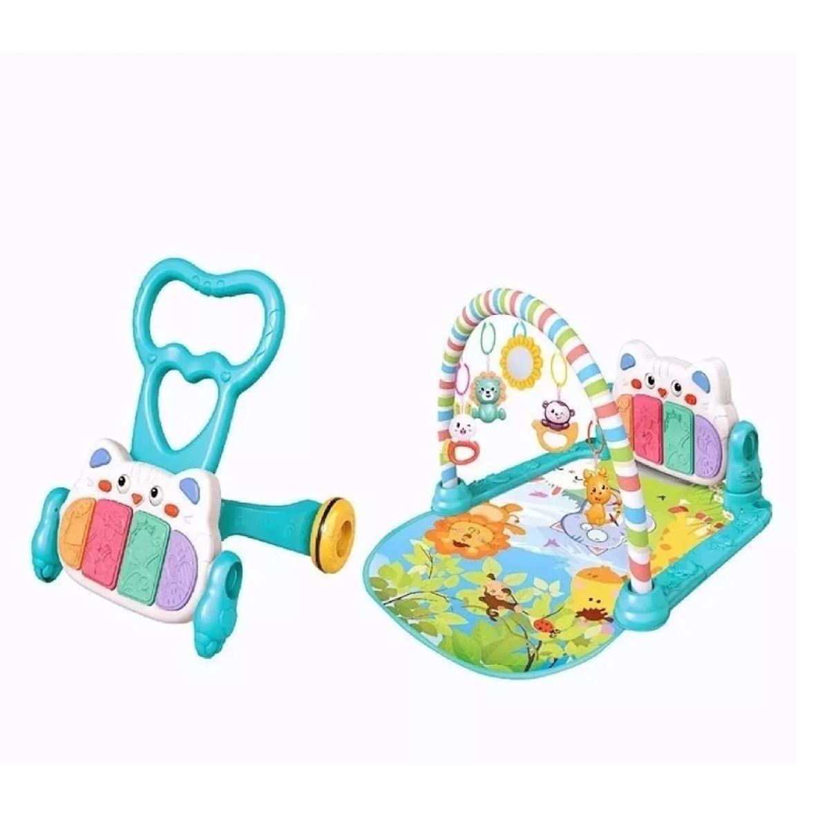 GENERICO - Gimnasio 2 En 1 Musical Para Bebe Piano Didáctico/caminador