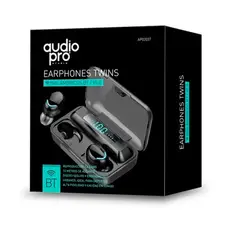 AUDIOPRO - AUDIFONOS BT 5.0 MANOS LIBRES, TOUCH POWER BANK AP02037BK