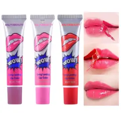 GENERICO - Set De 3 Labiales Tintas De Labios 24 Hrs Tonos