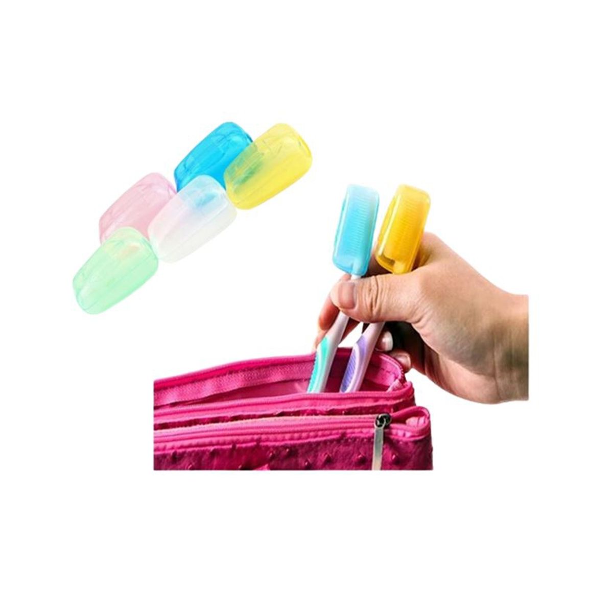 GENERICO - Pack 5 Protectores Fundas Carcasas De Cepillos De Dientes