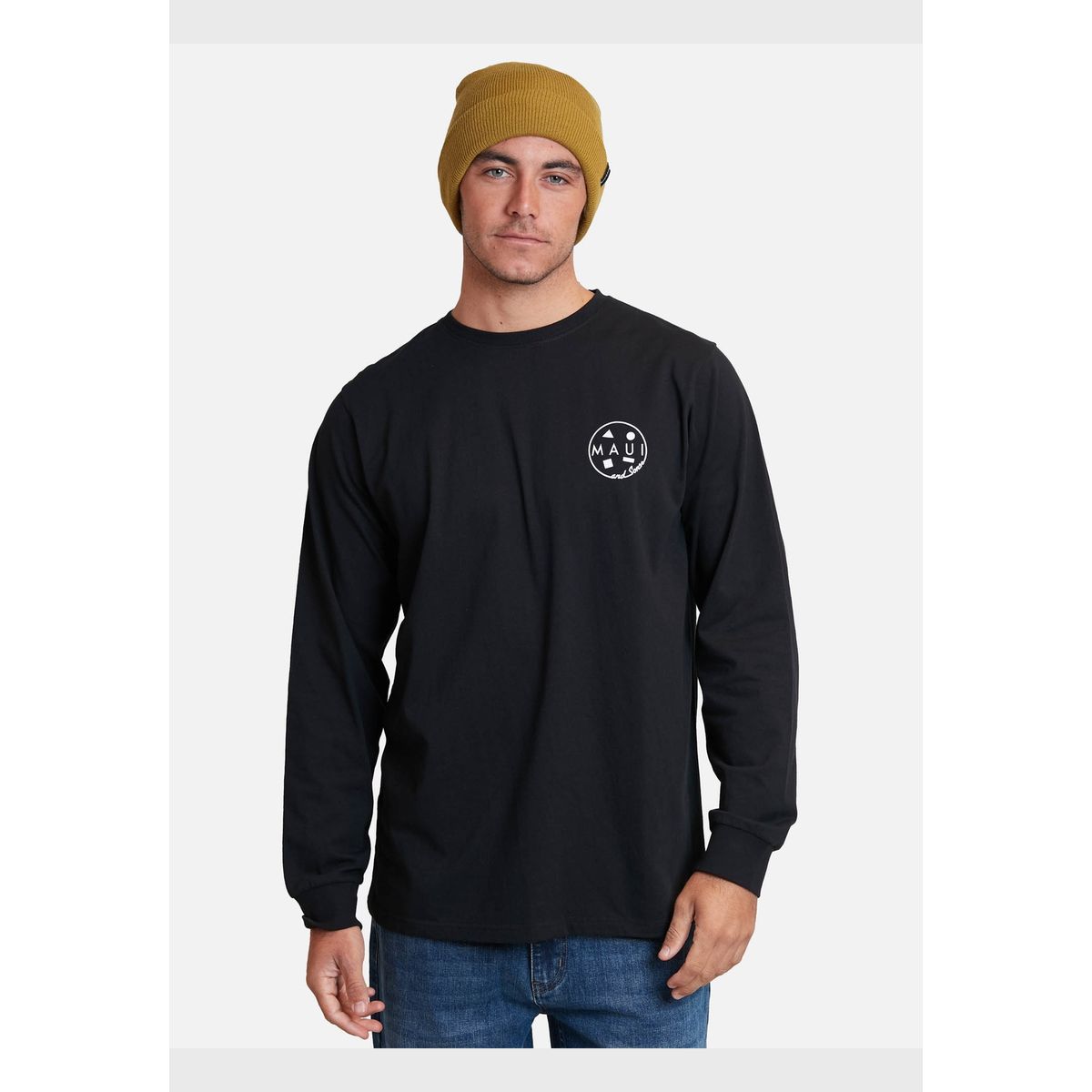 MAUI AND SONS - Polera Pukalani Negro Hombre Maui And Sons