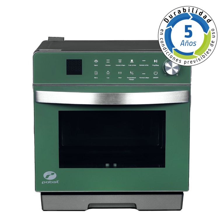 HORNO ELÉCTRICO MULTIFUNCIONAL COLOR VERDE 20L