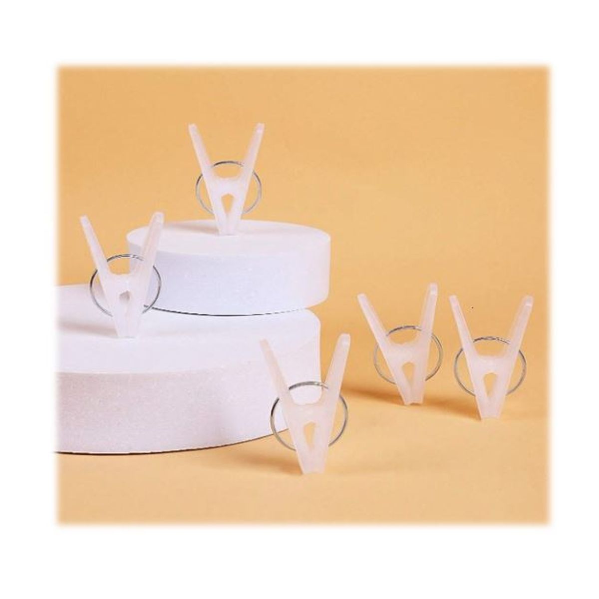 GENERICO - Pack 12 Perros Para Ropa Pinzas Tenaza Colgadores Lavandería