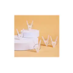 GENERICO - Pack 12 Perros Para Ropa Pinzas Tenaza Colgadores Lavandería