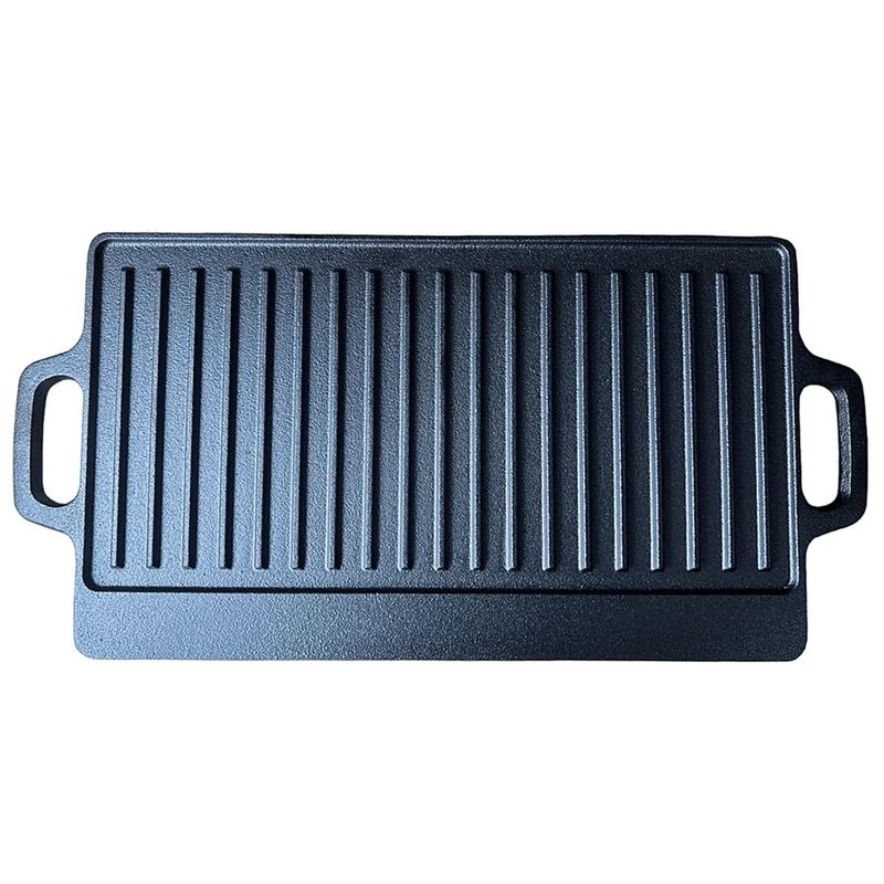 GENERICO - Plancha Churrasquera Reversible Hierro 46x2cm