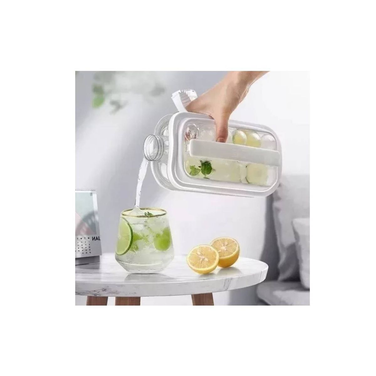 GENERICO - Botellas De Agua Cubo De Hielo Con Tapa Para Hacer Cubos