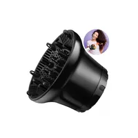 Difusor Silicona Universal Para Secador De Pelo NEGRO.