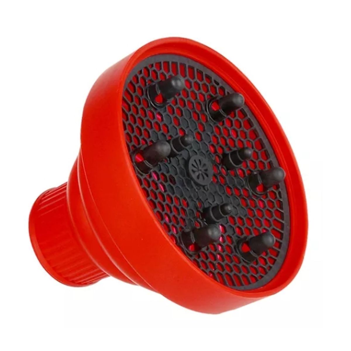 GENERICO - Difusor Plegable De Silicona Para Secador De Cabello ROJO.