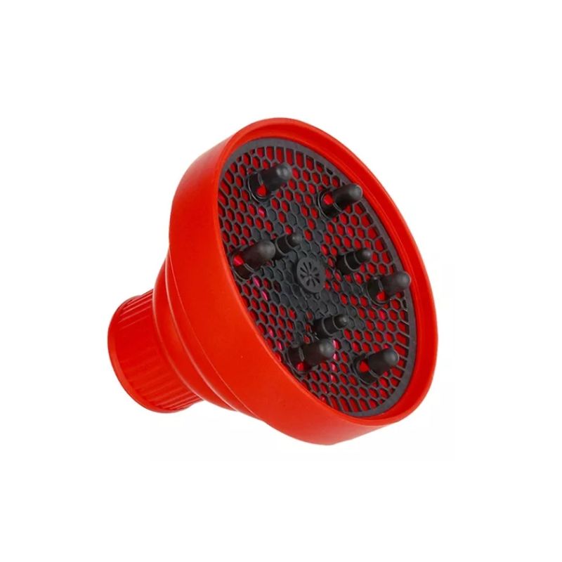 GENERICO - Difusor Plegable De Silicona Para Secador De Cabello ROJO.