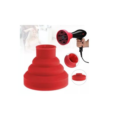 Imagen 2 del producto Difusor Plegable De Silicona Para Secador De Cabello ROJO.