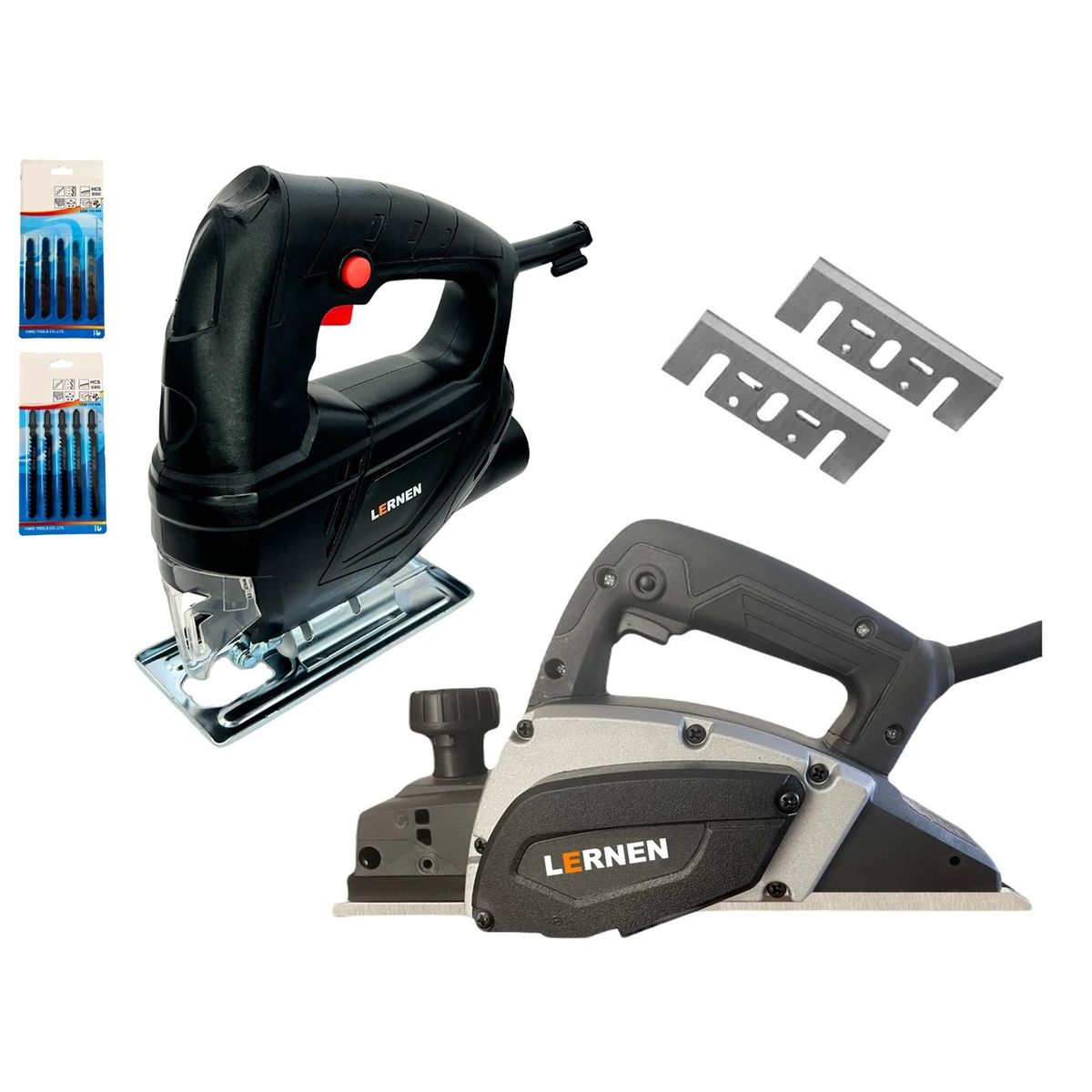 LERNEN - Pack Sierra Caladora 3000 Rpm + Cepillo Para Carpintería