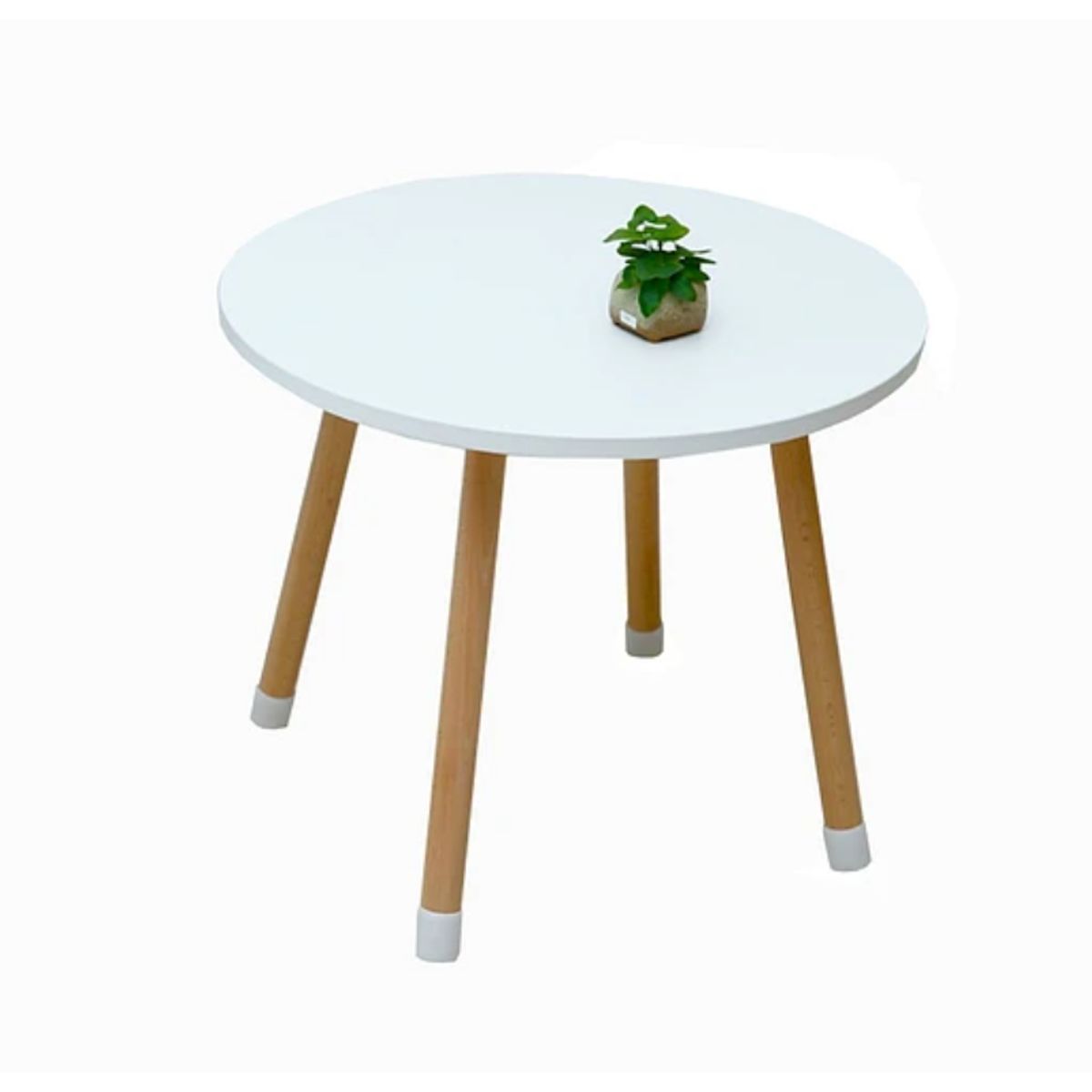 KIDSCOOL - MESA REDONDA MADERA BLANCA INFANTIL