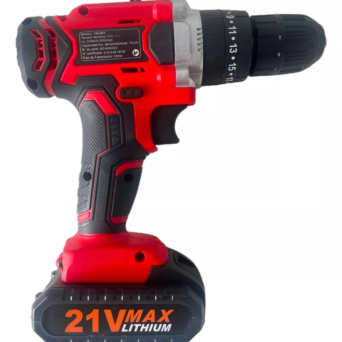 LERNEN - Taladro Percutor Inalámbrico 21v 2baterías Set Herramientas