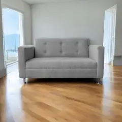 GENERICO - Sofa 2 Cuerpos Mallorca Felpa Gris