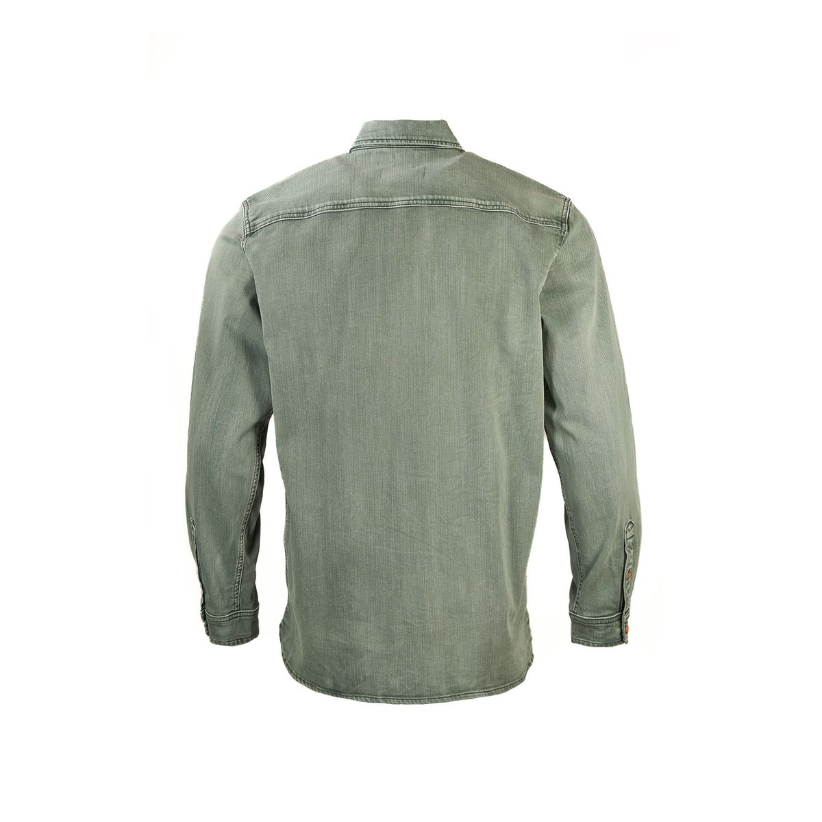 ROCKFORD - Camisa Algodón Orgánico Hombre Denim Verde ROCKFORD