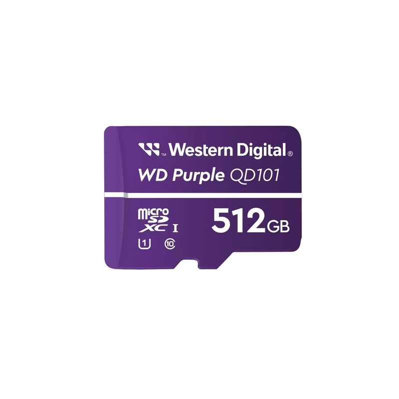 WESTERN DIGITAL - Tarjeta microSD Western Digital QD101 512GB Púrpura