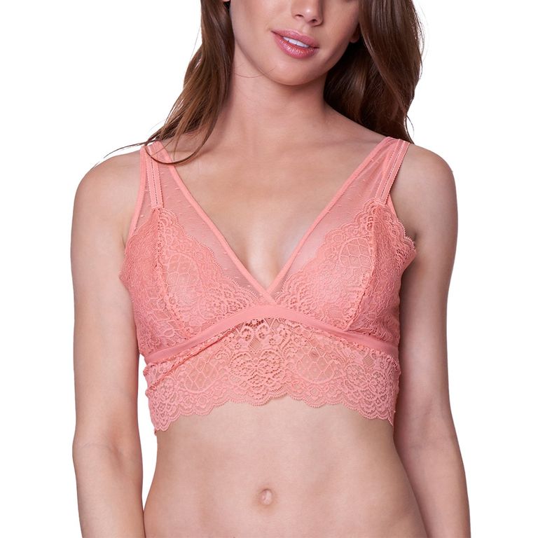 Bralette Doble Encaje 3832 Coral 34B