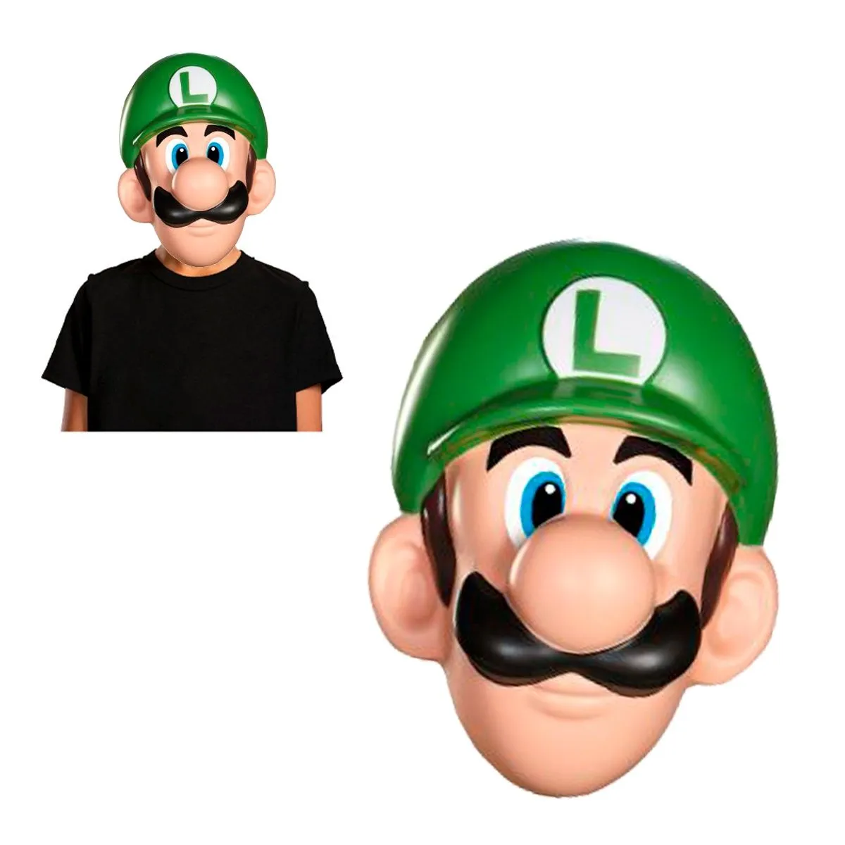NINTENDO - Máscara Nintendo Luigi estilo clásico