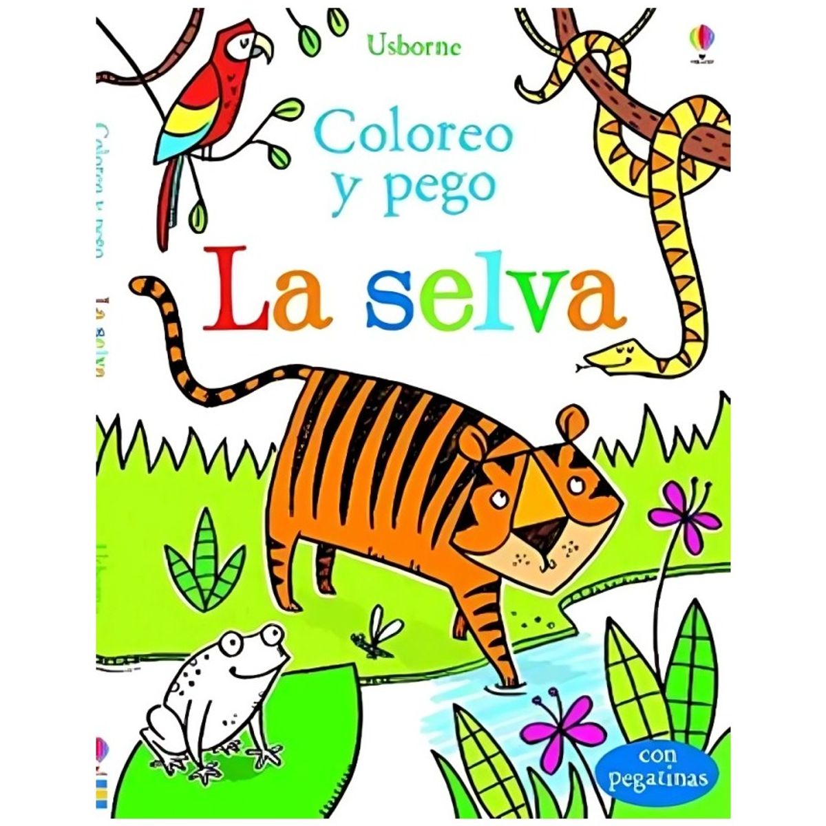 TOP10BOOKS - LIBRO La Selva - Coloreo Y Pego - La Selva - Coloreo Y Pego