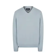 ROCKFORD - Sweater Cashmere Hombre Cash V Celeste