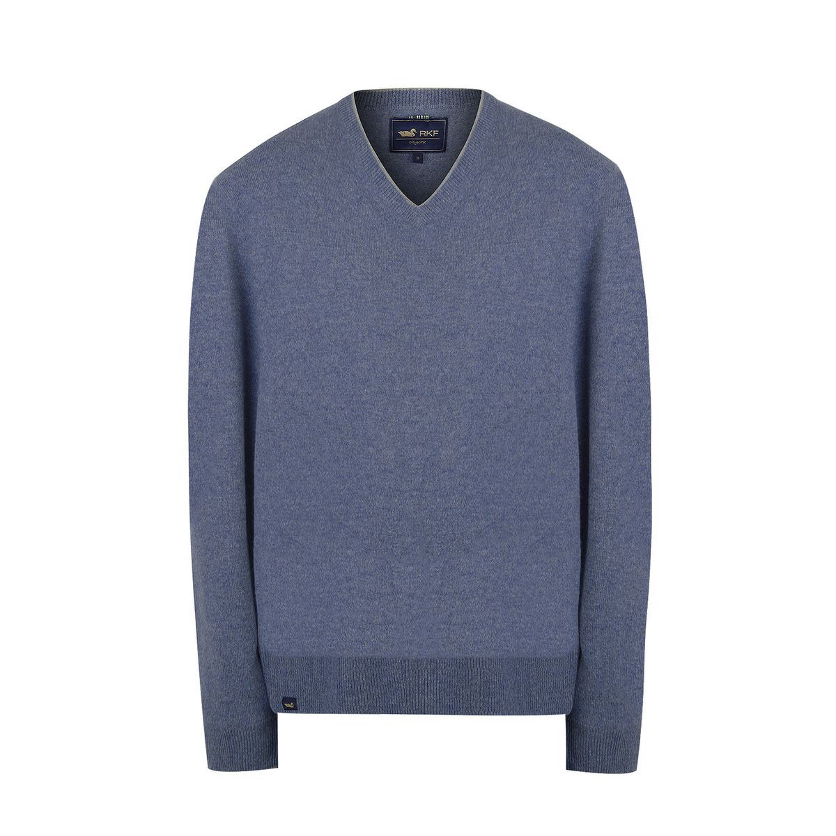 ROCKFORD - Sweater Cashmere Hombre Cash V Azul ROCKFORD