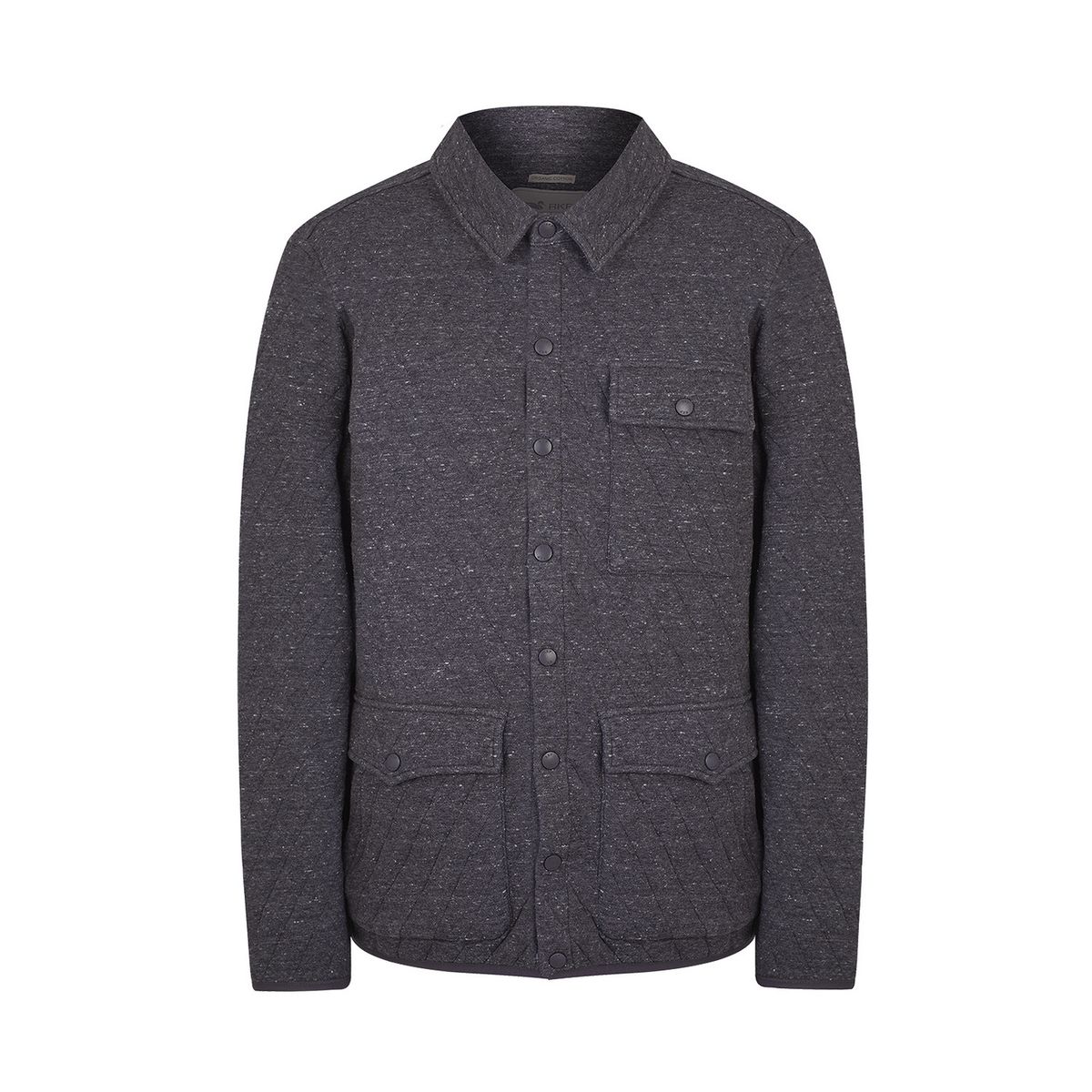 ROCKFORD - Polerón Fibras Reciclada Hombre Burgofull Gris ROCKFORD