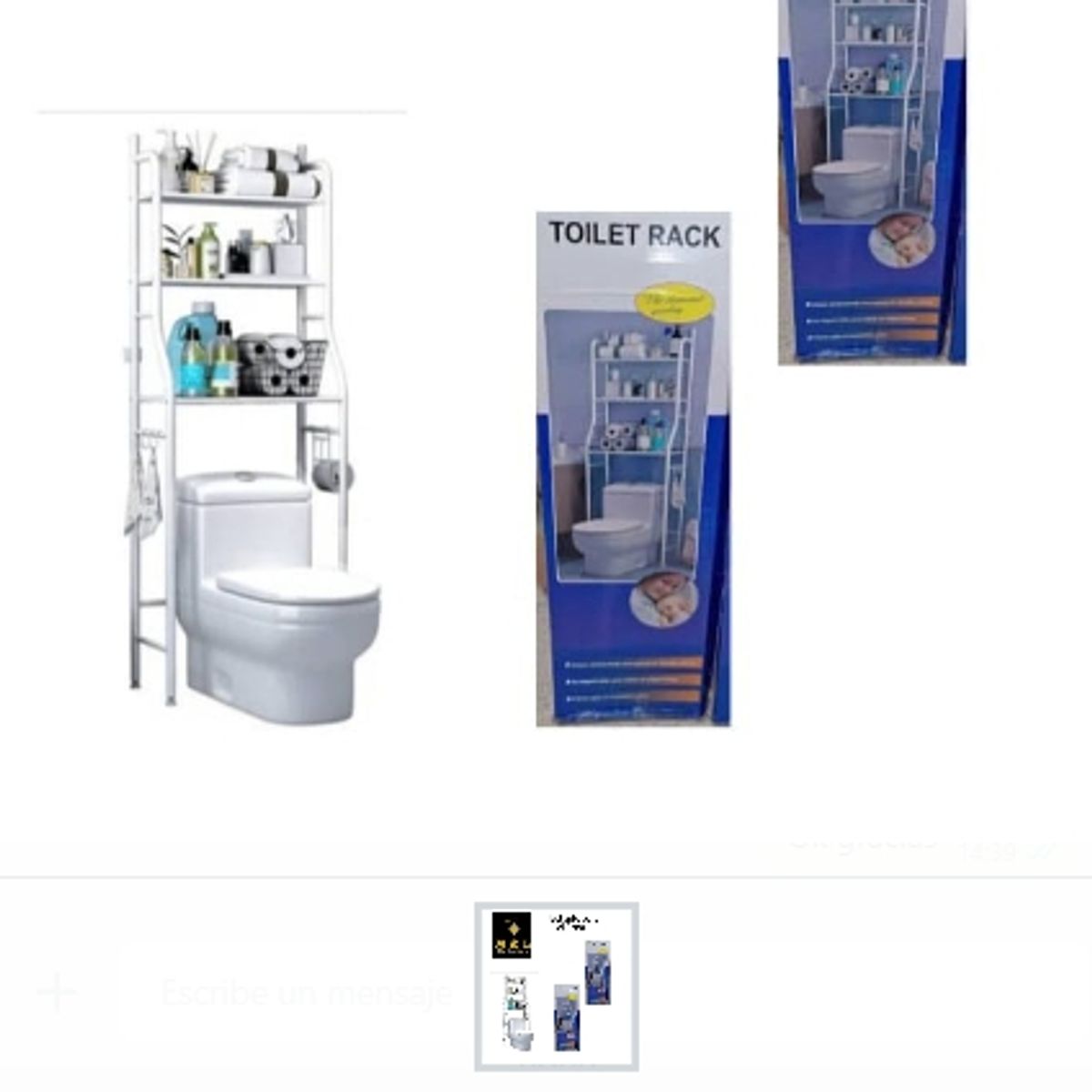 GENERICO - Estante Mueble Organizador De Baño 3 Niveles Repisa