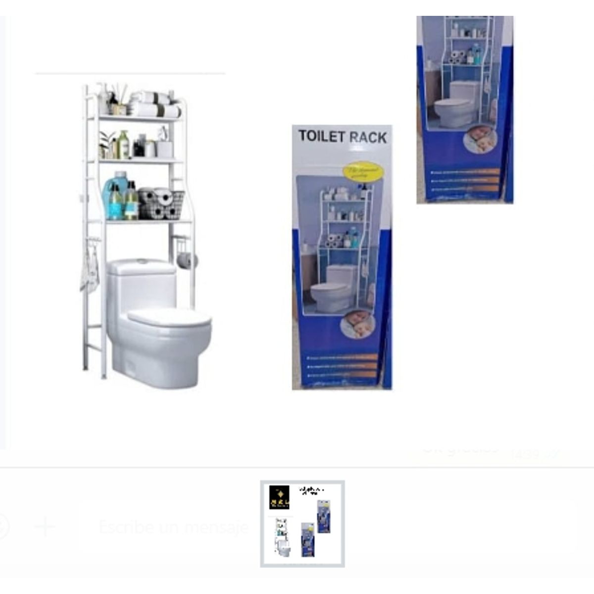 GENERICO - Estante Mueble Organizador De Baño 3 Niveles Repisa