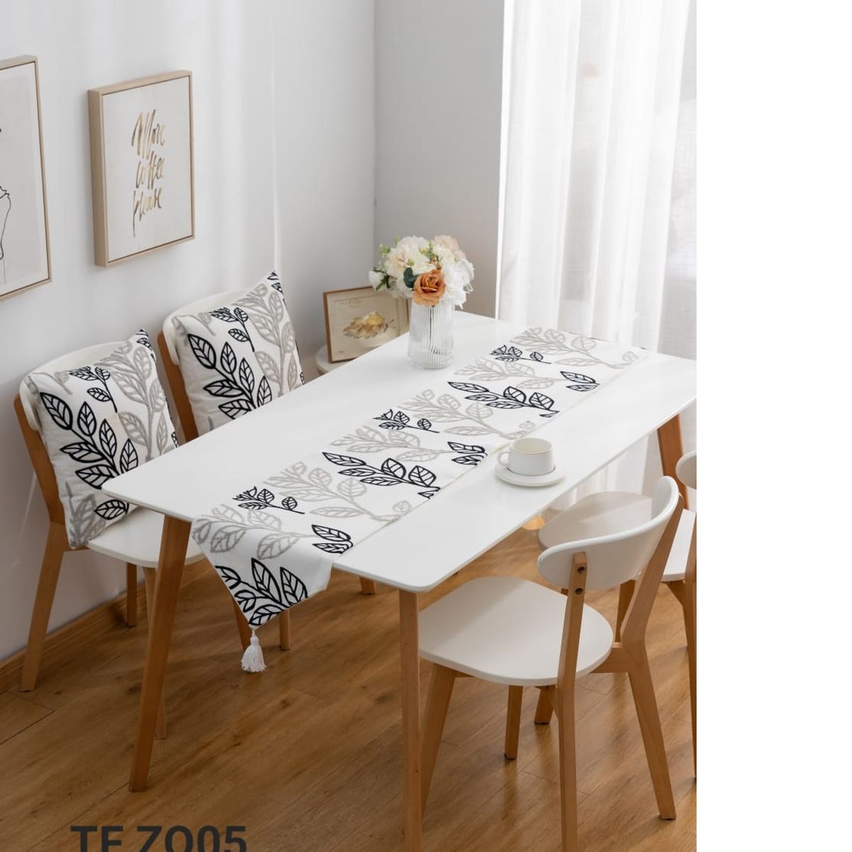 GENERICO - Camino de mesa tejido comedor hogar elegante moderno 05