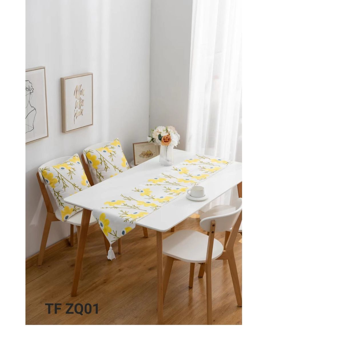 GENERICO - Camino de mesa tejido comedor hogar elegante moderno 01