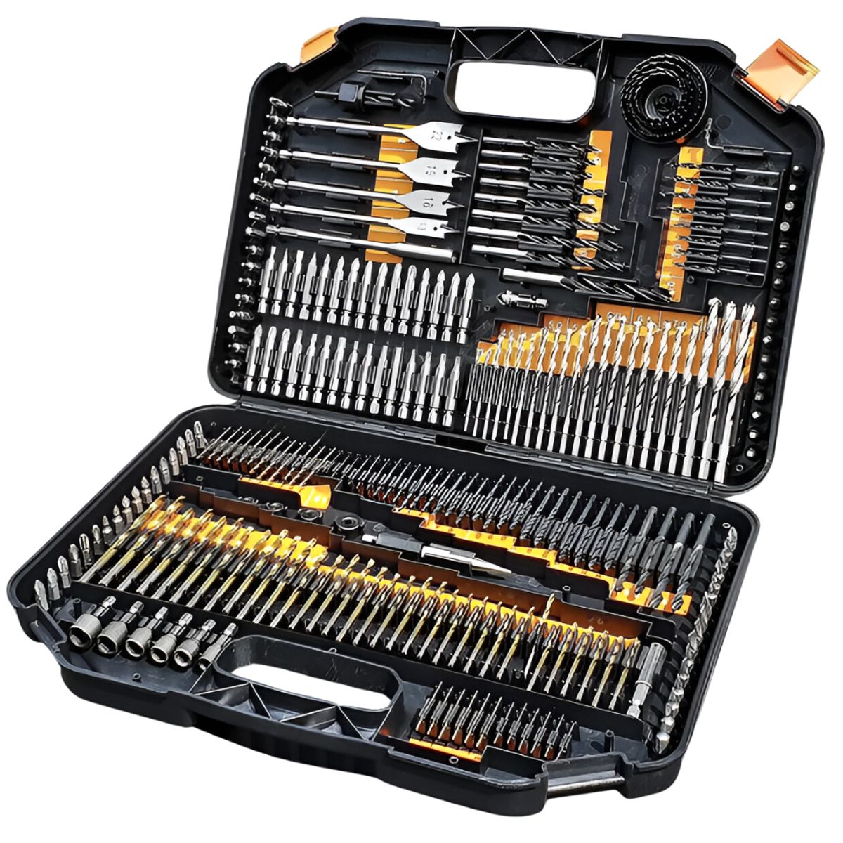 LERNEN - Pack Taladro Inalámbrico Percutor 13mm 2 Baterías 246 Brocas