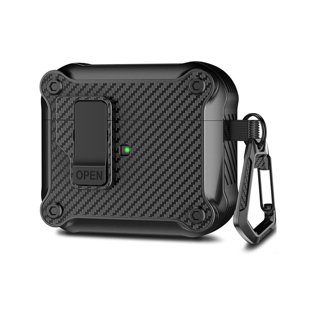 EON - Funda Para Airpods 3 Gen 2021 Silicona Fibra Rígida