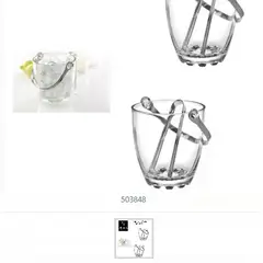 GENERICO - Hielera De Vidrio Con Pinza