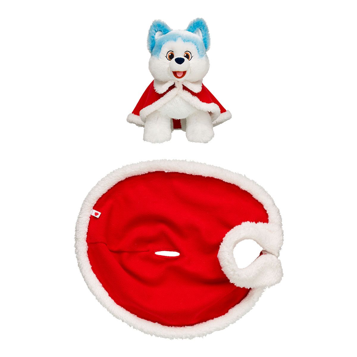 BUILD A BEAR - Capa Build a Bear navideña suave para peluche