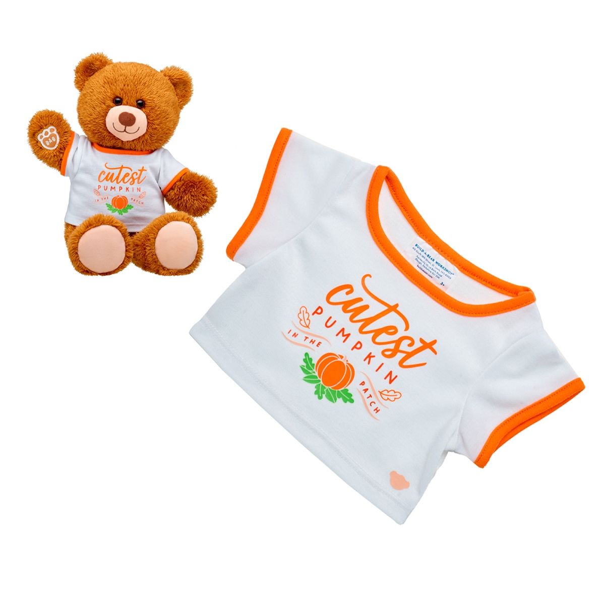 BUILD A BEAR - Polera Build a Bear Cutest Halloween manga corta