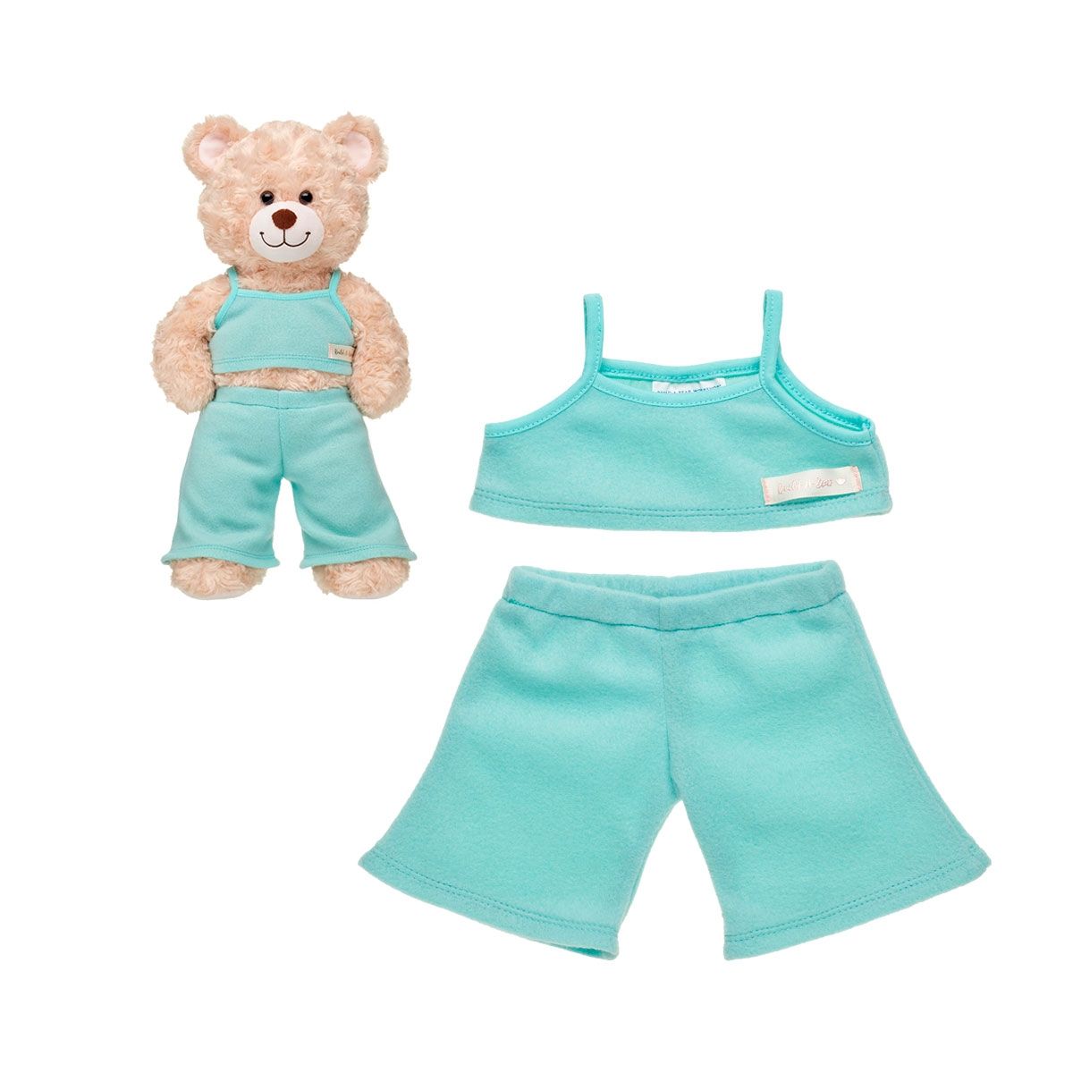 BUILD A BEAR - Set Pantalon Top Franela Verde Build-A-Bear