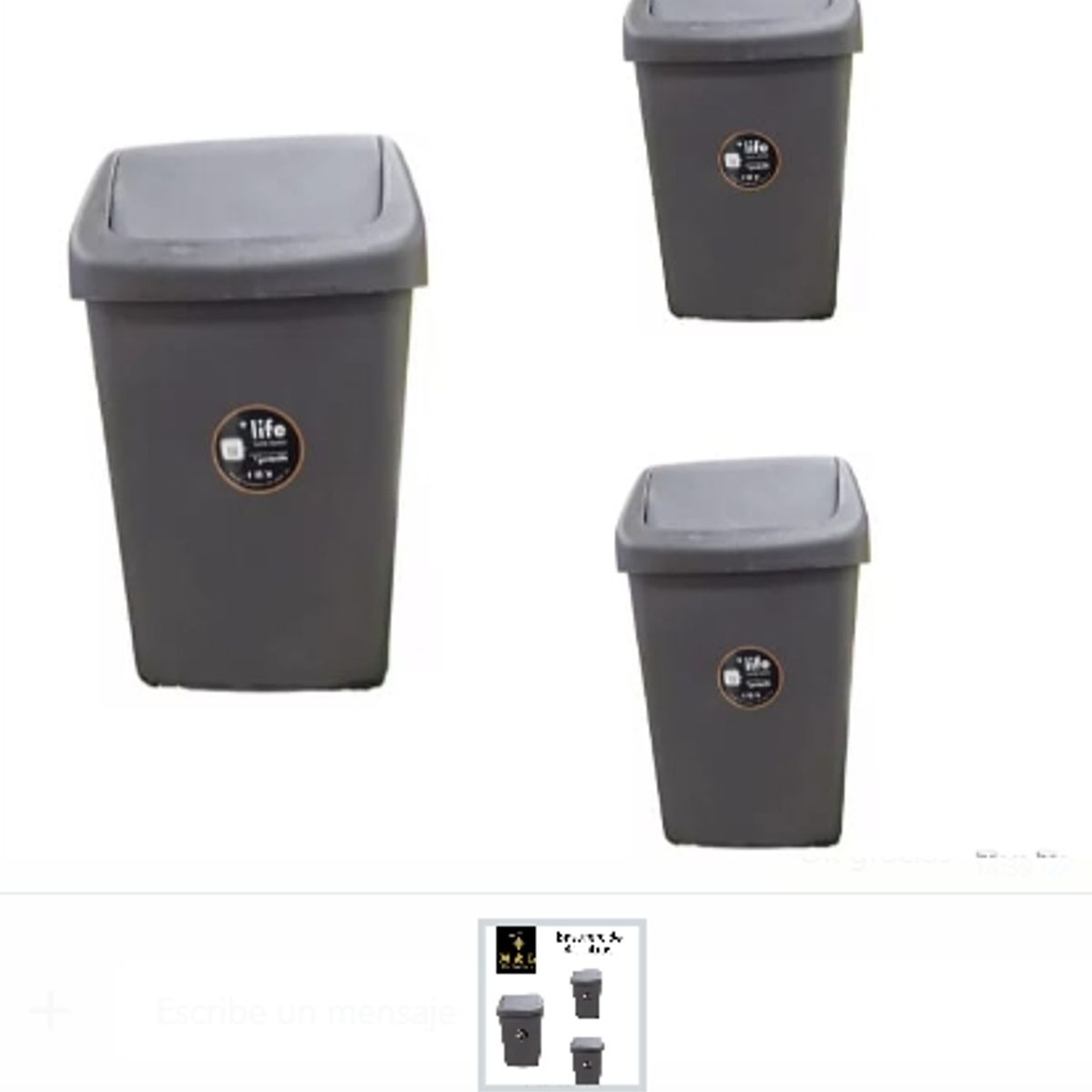 GENERICO - Basurero De 40 Litros Colores Surtidos