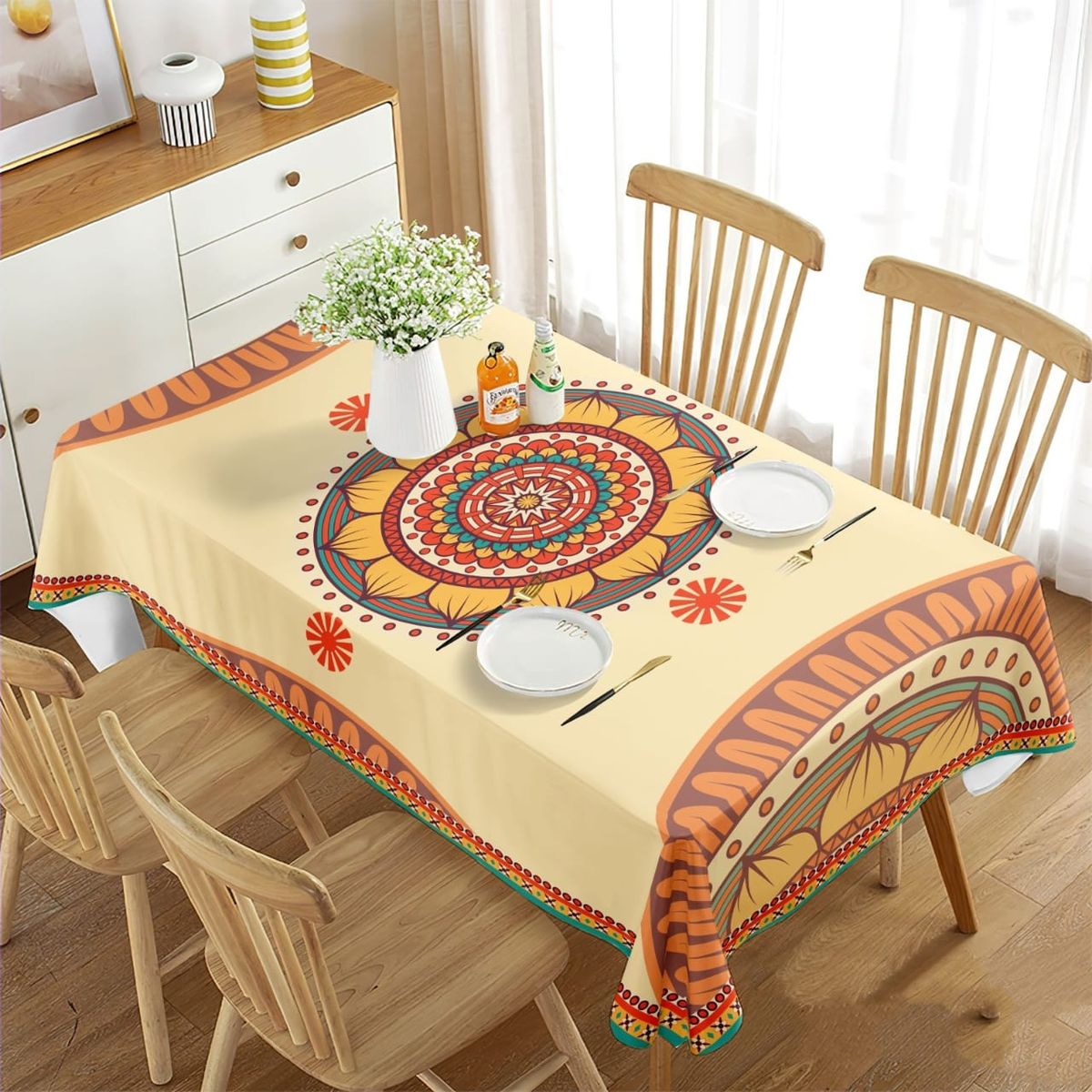 GENERICO - MANTEL IMPERMEABLE  ANTIMANCHAS GRUESO 230X140CM  TF