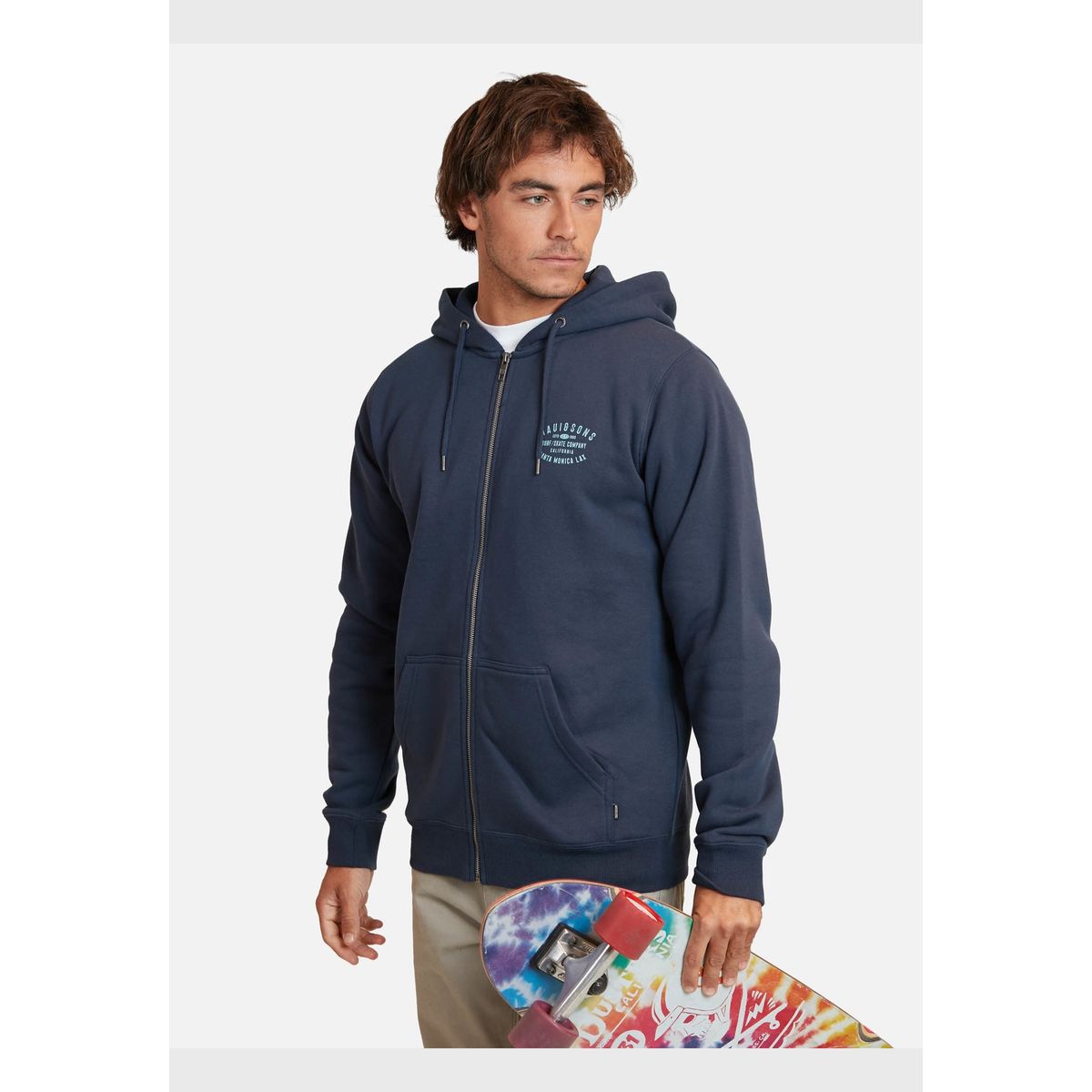 MAUI AND SONS - Poleron Fullzipper Santa Monica Surf Hombre Azul Marino Maui And Sons