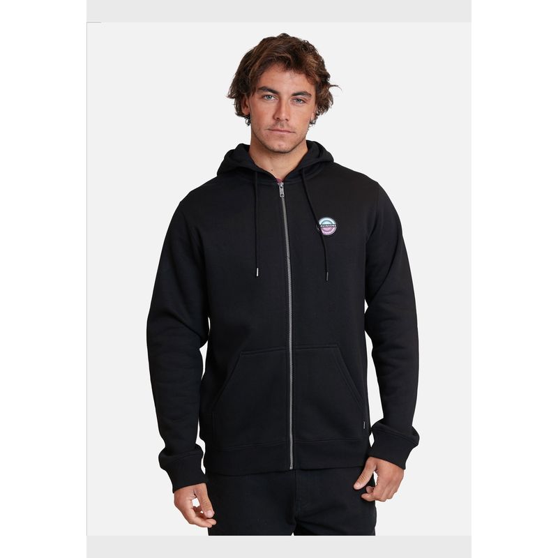 MAUI AND SONS - Poleron Fullzipper Insigne Maui And Sons Fz Hombre Negro Maui And Sons